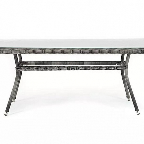 Плетеный стол Латте 4SIS из искусственного ротанга, цвет графит фото 2
