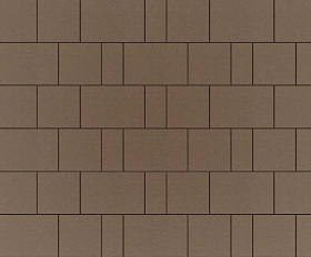 Тротуарная плитка Фабрика Готика Новый Город 40 мм PROFI Коричневый на белом цементе п/п