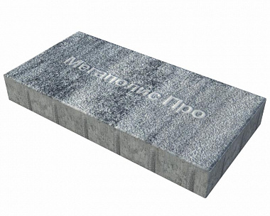 Тротуарная плитка Выбор Прямоугольник Б.5.П.10 600х300х100 мм Листопад Гранит Антрацит