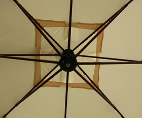 Уличный квадратный зонт Maestro Wood Royal Family с базой