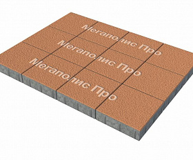 Тротуарные плиты Выбор Квадрат Б.1.К.6 300х300х60 мм Гранит Оранжевый