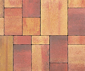 Тротуарная плитка Сиян Бавария П24-6 60 мм ColorMix Мальва