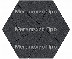 Тротуарная плитка Выбор Оригами Б.4.Фсм.8 80 мм Стоунмикс Черный