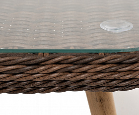 Прованс столик журнальный из ротанга, цвет коричневый