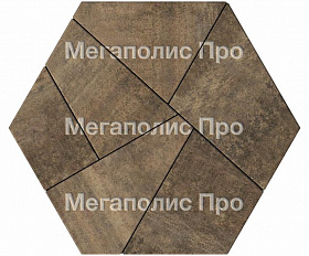 Тротуарная плитка Выбор Оригами Б.4.Фсм.8 80 мм Листопад Шелковица