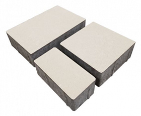 Тротуарная плитка Лидер 40 Провинция 60 мм Белый