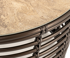 Валенсия журнальный столик из искусственного ротанга, цвет бронзовый