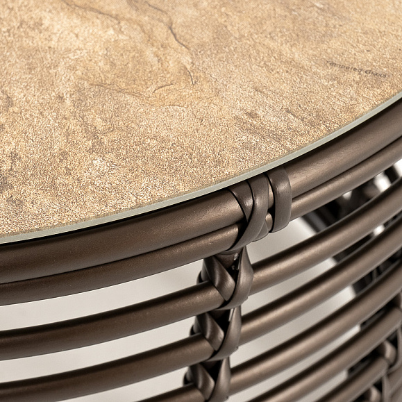 Валенсия журнальный столик из искусственного ротанга, цвет бронзовый фото 4