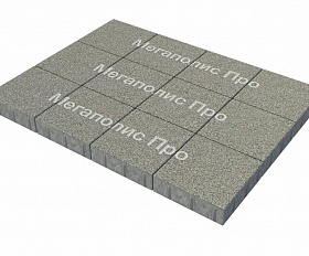 Тротуарная плитка Фабрика Готика Квадрат 300х300х60 мм Сильвер 10