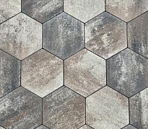 Тротуарная плитка Выбор Соты - Б.3.Ш.6 60 мм Листопад Песчаник