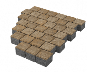 Тротуарная плитка Stellard Квадрат 100х100х60 мм Голден