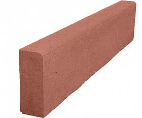 Бордюр тротуарный Лидер 40 1000х200х80 мм Полный прокрас Ярко-красный