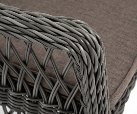 Сицилия плетеный стул из искусственного ротанга, цвет графит