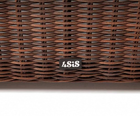 Журнальный столик Лунго 4SIS из искусственного ротанга, цвет коричневый