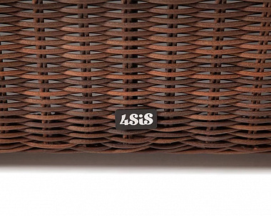 Журнальный столик Лунго 4SIS из искусственного ротанга, цвет коричневый