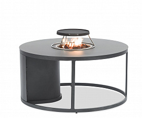 Комплект лаунж мебели Stockholm Brafritid, со столом-гриль, антрацит/серый, алюминий