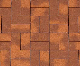 Брусчатка Каменный Век Кирпичик ColorMix 200х100х60 мм. Коричнево-оранжевый