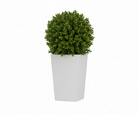 Кашпо Concretika Коник 40x40x70 Снежный