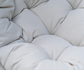 Севилья кресло-кокон из искусственного ротанга, цвет светло-серый