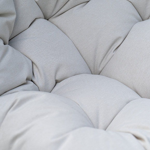 Севилья кресло-кокон из искусственного ротанга, цвет светло-серый фото 7