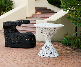 Стол Vitgarden Race Table d70 Bianco из базальта, цвет белый