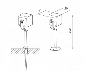Уличный светильник Elektrostandard VISOR 35142/S черный