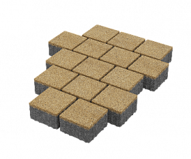 Тротуарная плитка Stellard Квадрат 150x150x80 мм Желтый