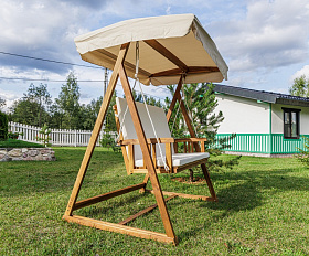 Диван-Качели Bruno Royal Family двухместные из массива акации