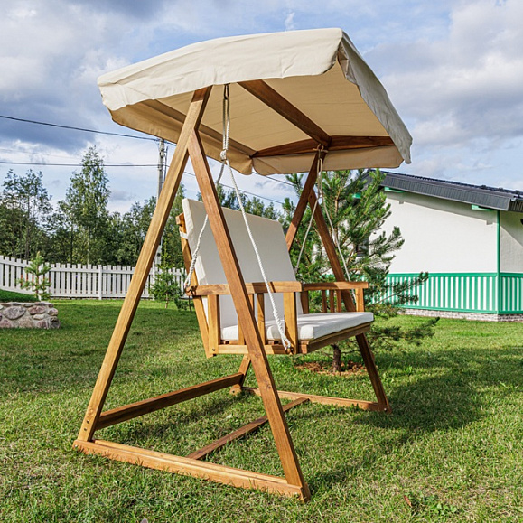 Диван-Качели Bruno Royal Family двухместные из массива акации фото 2