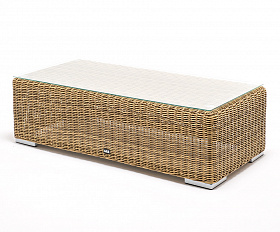 Боно журнальный столик из искусственного ротанга, цвет соломенный