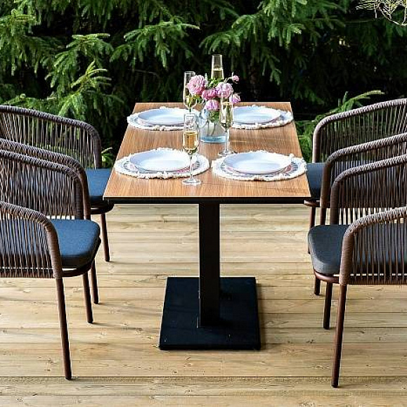 Обеденная Каффе Дабл 4SIS группа на 4 персоны, цвет дуб фото 2