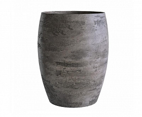 Кашпо Concretika Oval D30 H41 Concrete Grey Dark
