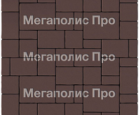 Тротуарная плитка Выбор Мюнхен Б.2. Фсм.6 60 мм Стандарт Коричневый