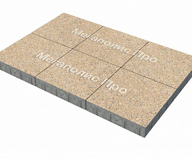 Тротуарная плитка Фабрика Готика Квадрат 400х400х100 мм Павловское FERRO