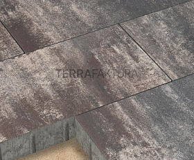 Тротуарная плитка Terrafaktura Ларго  60 мм Темный пласт