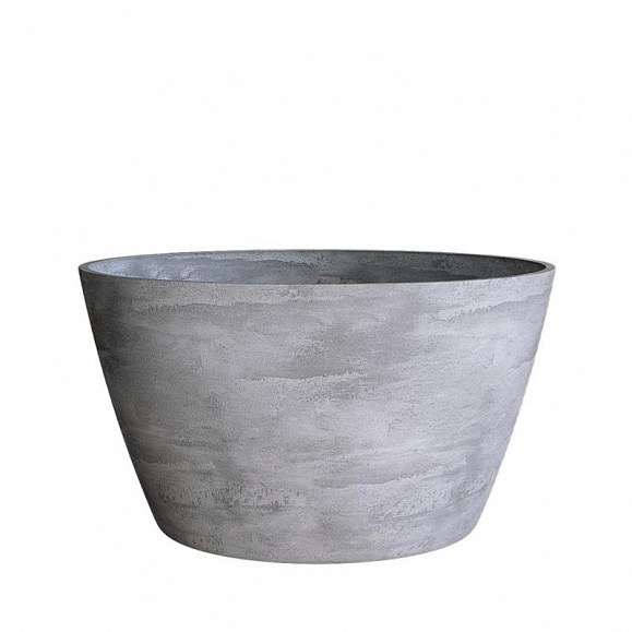 Кашпо Concretika  Bowl D80 H45 Concrete Grey Light фото 1