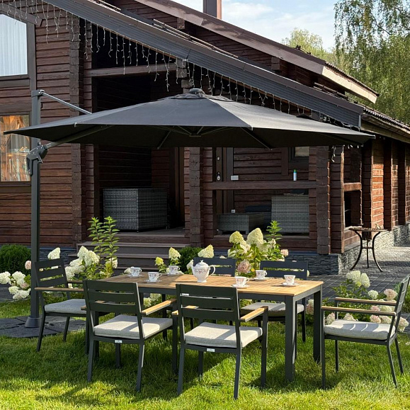 Зонт Sky Black Royal Family круглый в комплекте с утяжелителями фото 1