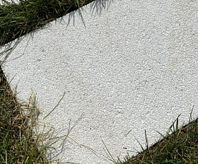 Пошаговая плита для дорожек 600х300х80 мм Белая с фактурой стоунмикс