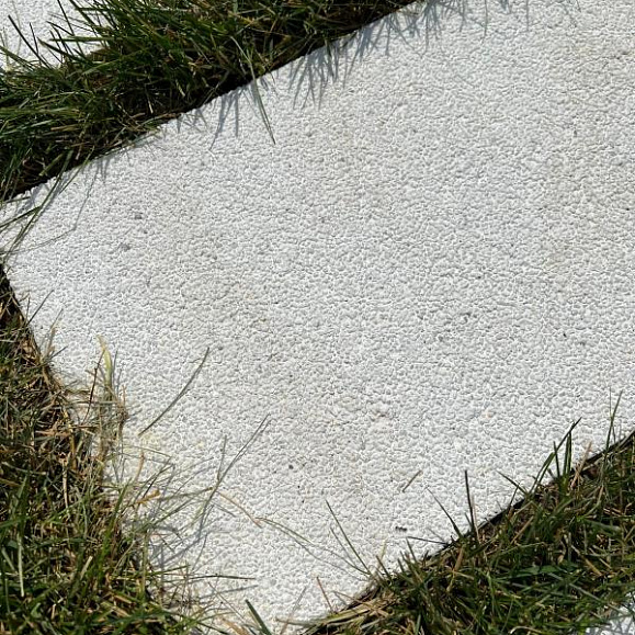 Пошаговая плита для дорожек 600х300х80 мм Белая с фактурой стоунмикс фото 2