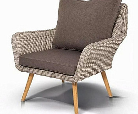 Кресло Прованс 4SIS из искусственного ротанга, цвет бежевый