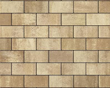 Брусчатка Braer Прямоугольник ColorMix 200х100х60мм цвет Миндаль