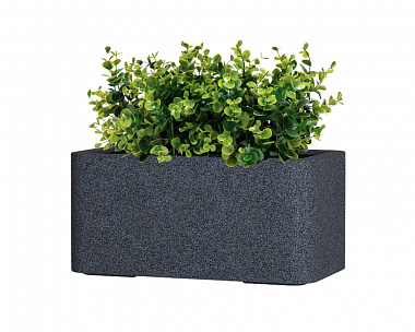 Кашпо Concretika Balconera 40x22x18 Basalt