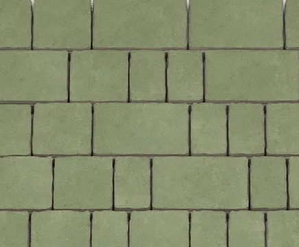 Тротуарная плитка Каменный Век Старый город 60 мм. Зеленый