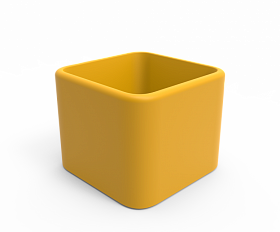 Кашпо Berkano Cubo 60 Yellow