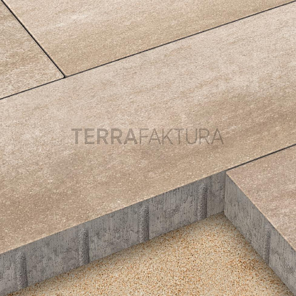 Тротуарная плитка Terrafaktura Лонго 900x300x80 мм Береговая дюна фото 3