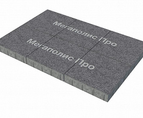 Тротуарная плитка Фабрика Готика Квадрат 400х400х60 мм Амфиболит FINERRO