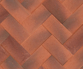 Тротуарная клинкерная брусчатка ЛСР Оксфорд 200х100х50 мм, умбра