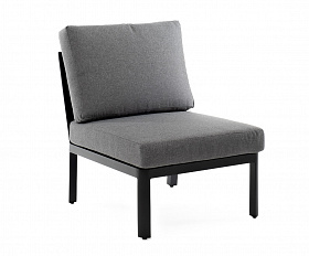 Париж модуль диванный алюминиевый центральный, цвет серый