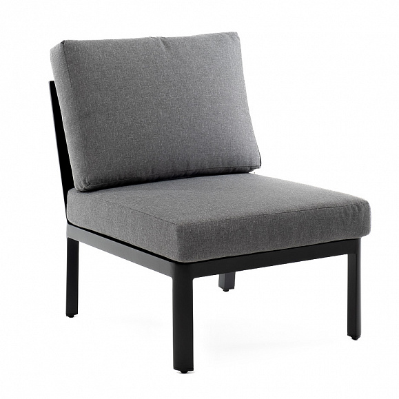 Париж модуль диванный алюминиевый центральный, цвет серый фото 3