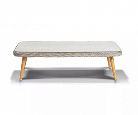 Столик журнальный Прованс 4SIS из искусственного ротанга, цвет бежевый